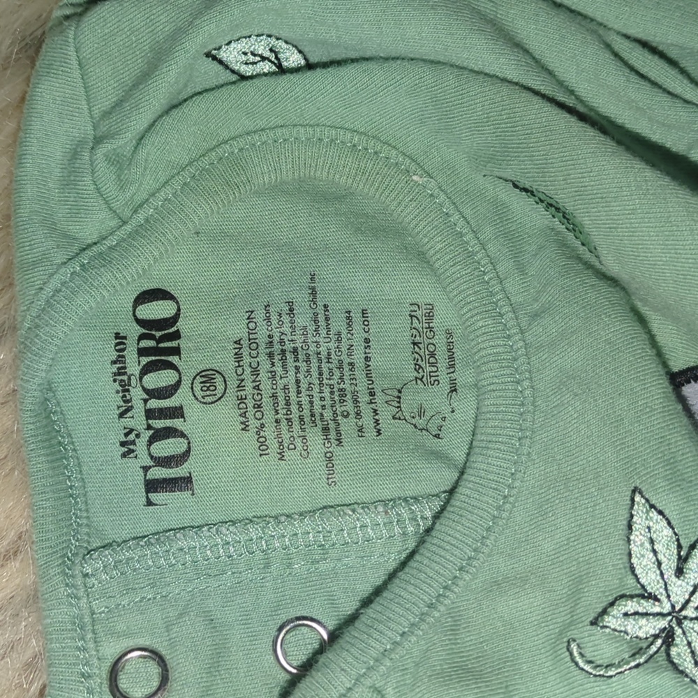 My Neighbor Totoro 18-month Onesie - Picture 5 of 5